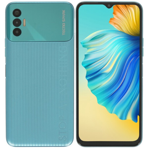 6.6" Смартфон Tecno SPARK 8P 64 ГБ зеленый