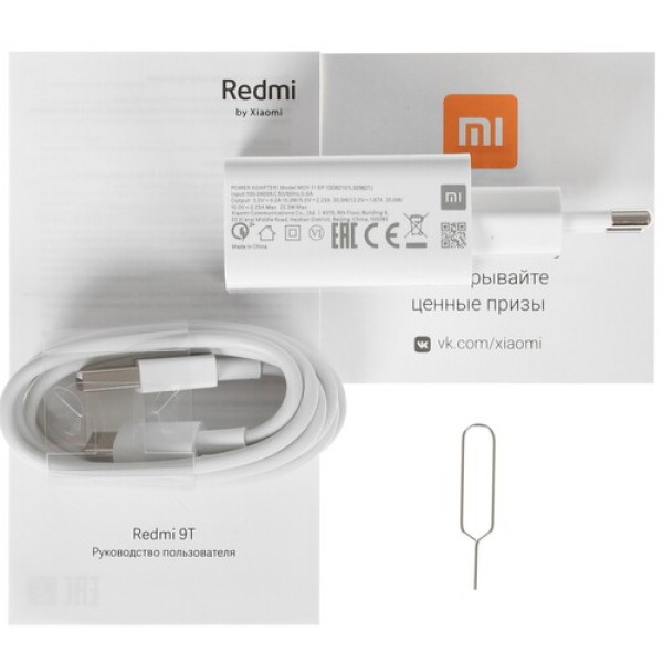 Смартфон Xiaomi Redmi 9T 4/64Gb [6,53"/LTE/NFC/Cam48Mpx/6000mAh/Ocean Green]
