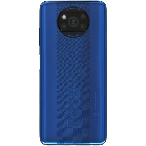 Смартфон Poco X3 6/128Gb [6,67"/LTE/NFC/Cam64Mpx/5160mAh/Blue]