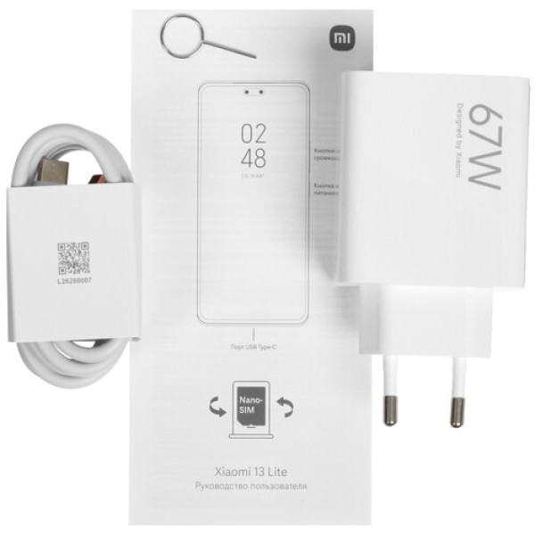 6.55" Смартфон Xiaomi 13 Lite 256 ГБ черный
