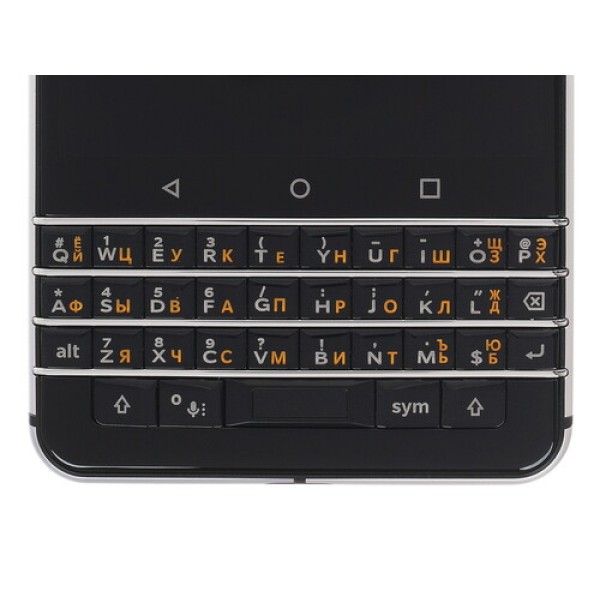 Смартфон BlackBerry KEYone 4.5" 32Gb Silver 8x2,0Ghz/3072Mb/1620x1080/IPS/1SIM/LTE/Cam12/3505mAh/Android 7.0