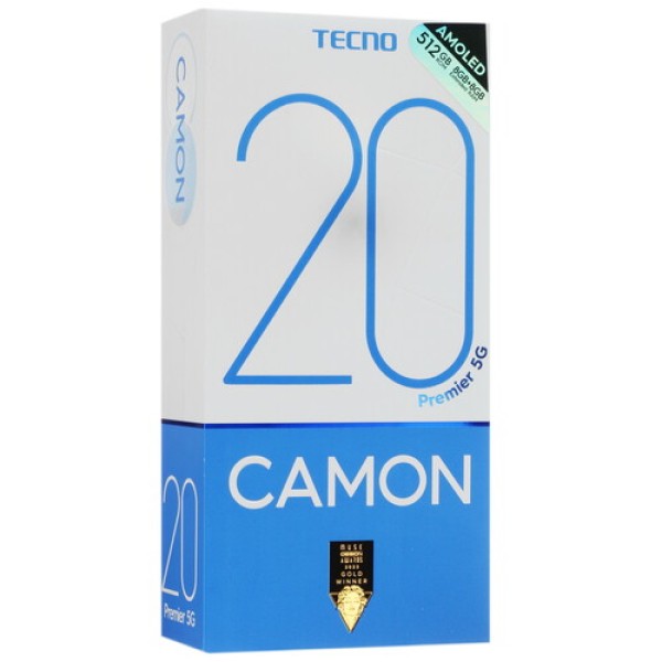 6.7" Смартфон Tecno CAMON 20 Premier 5G 512 ГБ голубой