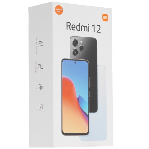 6.79" Смартфон Xiaomi Redmi 12 4G 256 ГБ черный