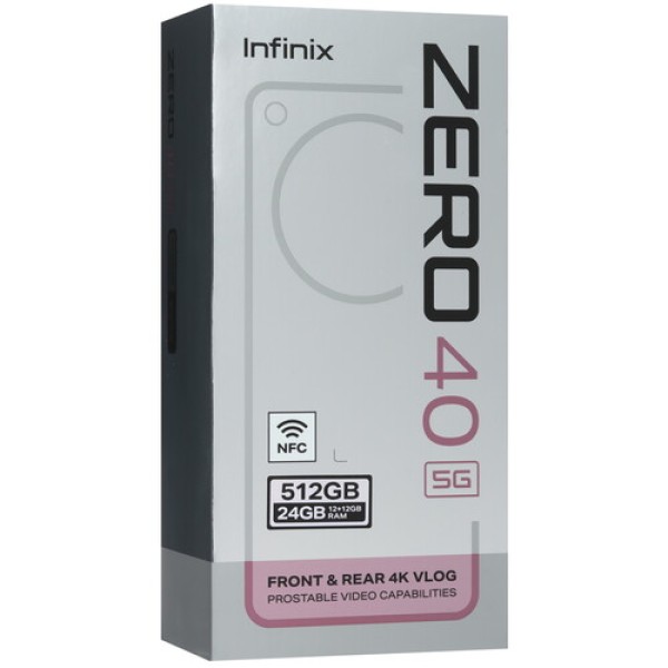 6.78" Смартфон Infinix ZERO 40 5G 512 ГБ черный