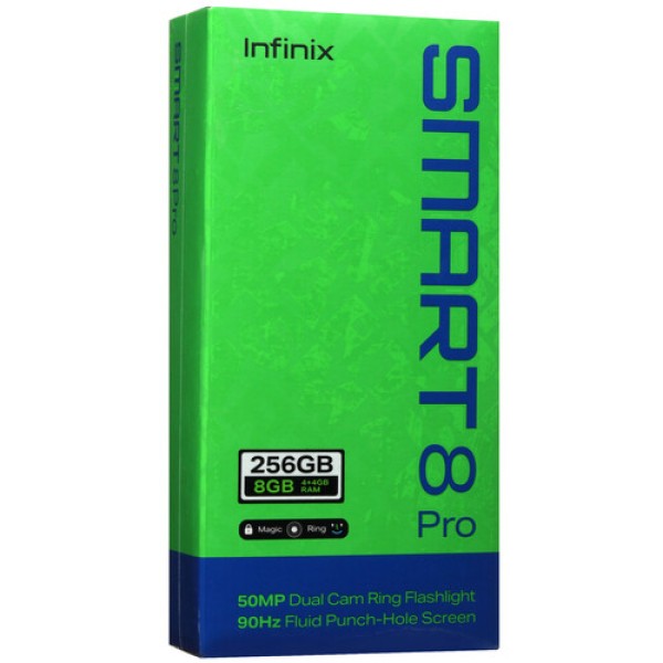 6.6" Смартфон Infinix SMART 8 Pro 256 ГБ золотистый