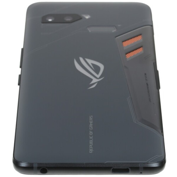 Смартфон Asus ROG Phone ZS600KL 6" 128Gb Black 8(4x2,8Ghz+4x1,8Ghz)/8192Mb/2160х1080/AMOLED/2SIM/LTE/NFC/Cam13+5/4000mAh/Android 8.1