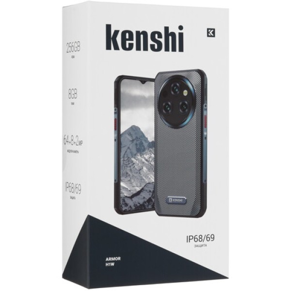 6.58" Смартфон KENSHI Armor H1w 256 ГБ серый