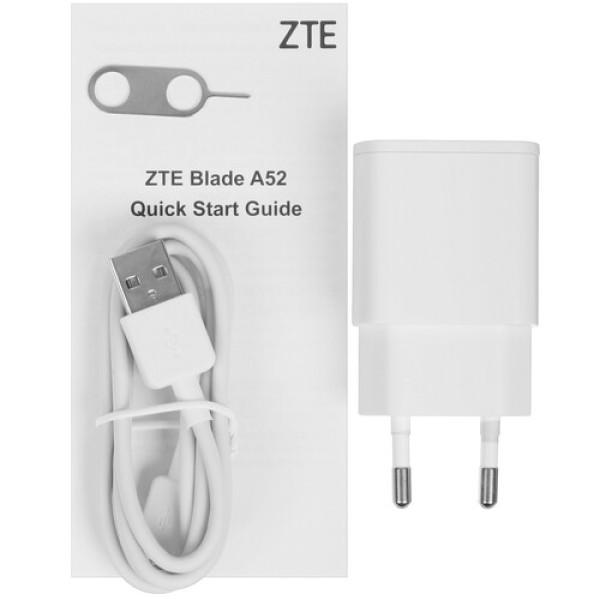 6.52" Смартфон ZTE Blade A52 64 ГБ голубой