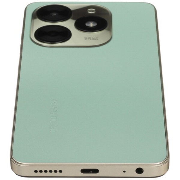 6.56" Смартфон Tecno SPARK 20C 128 ГБ зеленый