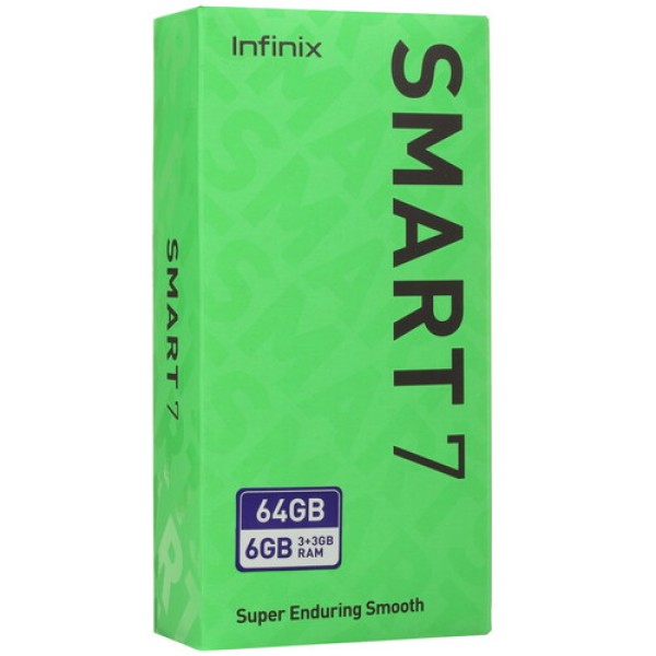 6.6" Смартфон Infinix SMART 7 64 ГБ черный