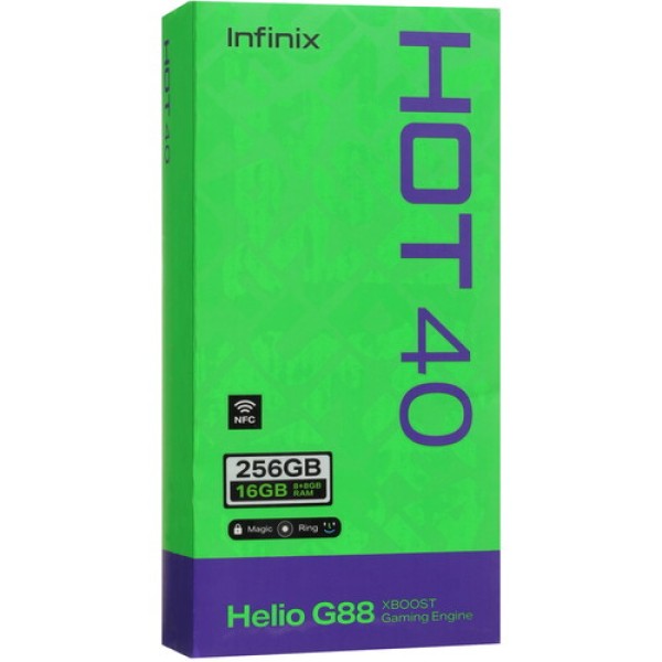 6.78" Смартфон Infinix HOT 40 256 ГБ черный