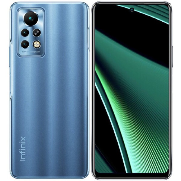 6.95" Смартфон Infinix NOTE 11 Pro 128 ГБ синий [8x(2 ГГц, 2.05 ГГц), 8 Гб, 2 SIM, IPS, 2460x1080, камера 64+13+2 Мп, 4G, GPS, FM, 5000 мА*ч]
