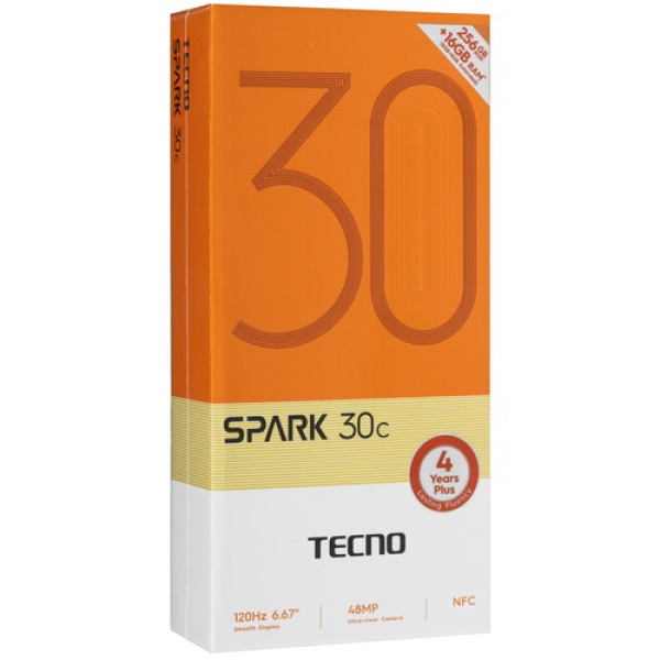 6.67" Смартфон Tecno SPARK 30C 256 ГБ серый
