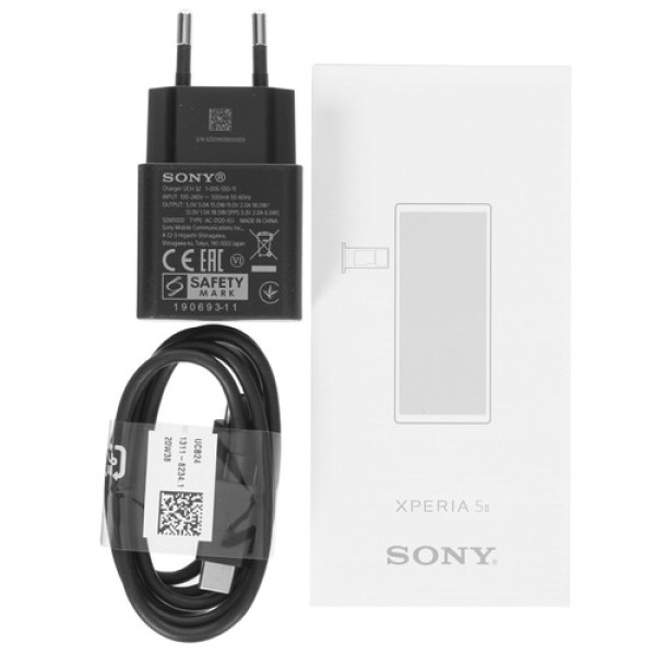 Смартфон Sony Xperia 5 II 6.1" 128Gb Black Snapdragon 865 5G/8Gb/2520x1080/2SIM/LTE, 5G/NFC/Cam12+12+12/4000mAh/And 10