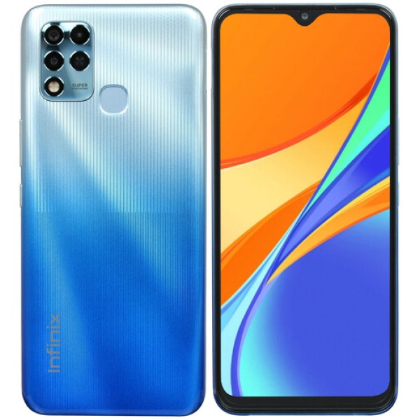 6.82" Смартфон Infinix HOT 11 128 ГБ голубой