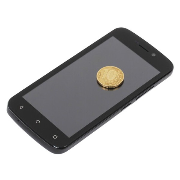 Смартфон DEXP Ixion E245 4.5" 8Gb Black 4x1.3GHz/512Mb/854x480/IPS/2SIM/Cam2/1600mAh/Android 6.0