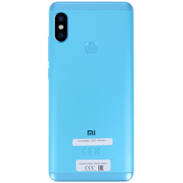 Смартфон Xiaomi Redmi Note 5 5.99" 64Gb Blue 8x2Ghz/4096Mb/2160x1080/2SIM/GPS/IPS/Cam12+5AF/4000mAh/Android 8