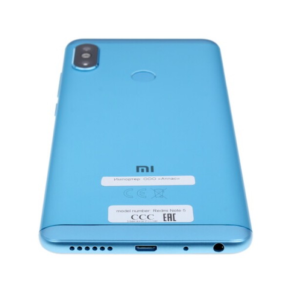 Смартфон Xiaomi Redmi Note 5 5.99" 64Gb Blue 8x2Ghz/4096Mb/2160x1080/2SIM/GPS/IPS/Cam12+5AF/4000mAh/Android 8