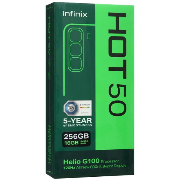 6.78" Смартфон Infinix HOT 50 256 ГБ черный