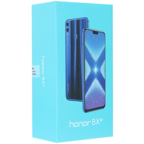 Смартфон Honor 8X 6.5" 64Gb Black 8(4x2.2Ghz+4x1,7Ghz)/4096Mb/2340x1080/2SIM/LTE/NFC/GPS/Cam20+2/3750mAh/Android 8.1