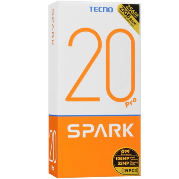 6.8" Смартфон Tecno SPARK 20 Pro 256 ГБ зеленый