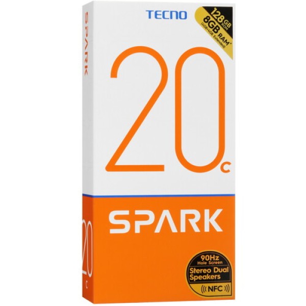 6.56" Смартфон Tecno SPARK 20C 128 ГБ золотистый