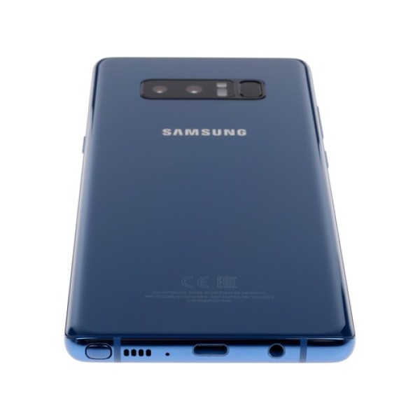 Смартфон Samsung Galaxy Note 8 6.3" 64Gb Blue 8x2,3Ghz/6144Mb/2960x1440/sAMOLED/2SIM/LTE/Cam12+12/3300mAh/Android 7.1