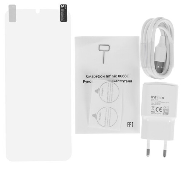 6.6" Смартфон Infinix HOT 10 Lite 32 ГБ черный