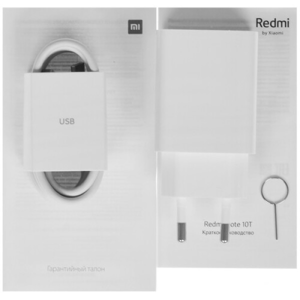 Смартфон Xiaomi Redmi Note 10T 4/128Gb [6,49"/5G/NFC/Cam48+2+2Mpx/5000mAh/Silver]