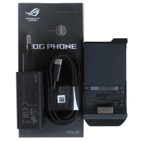 Смартфон Asus ROG Phone ZS600KL 6" 128Gb Black 8(4x2,8Ghz+4x1,8Ghz)/8192Mb/2160х1080/AMOLED/2SIM/LTE/NFC/Cam13+5/4000mAh/Android 8.1