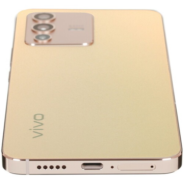 6.44" Смартфон Vivo V23 128 ГБ золотистый + Наушники TWS Vivo 2 ANC синие