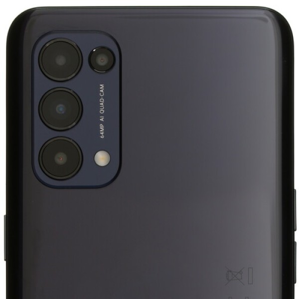 Смартфон OPPO Reno 5 6.43" 128Gb Starry black SDM720G /8 (2x2.3Ghz+6x1.8 Ghz) /8Gb/2400 x 1080/2SIM/LTE/Cam64 +8 +2 +2/4310 мАч/Android 11