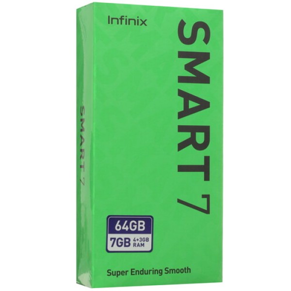 6.6" Смартфон Infinix SMART 7 64 ГБ черный