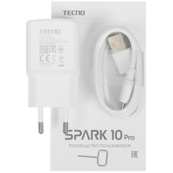 6.78" Смартфон Tecno SPARK 10 Pro 128 ГБ белый