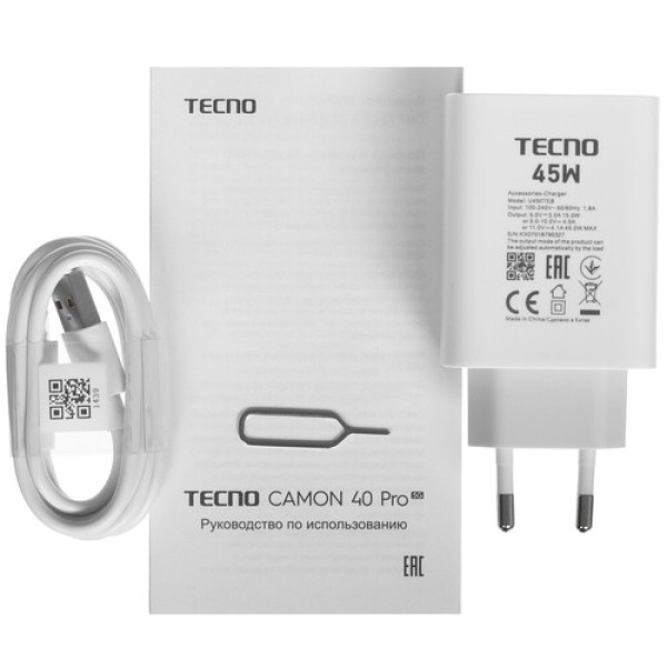 6.78" Смартфон Tecno CAMON 40 Pro 5G 256 ГБ зеленый