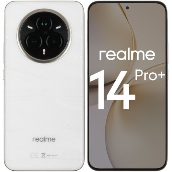 6.83" Смартфон realme 14 Pro+ 256 ГБ белый