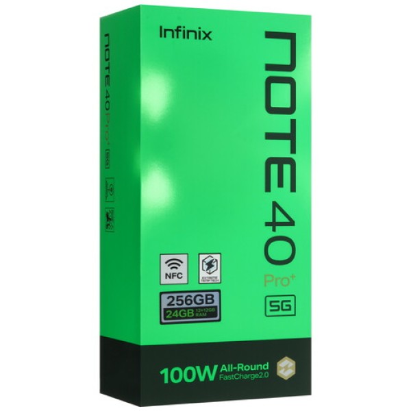 6.78" Смартфон Infinix NOTE 40 Pro+ 5G 256 ГБ черный