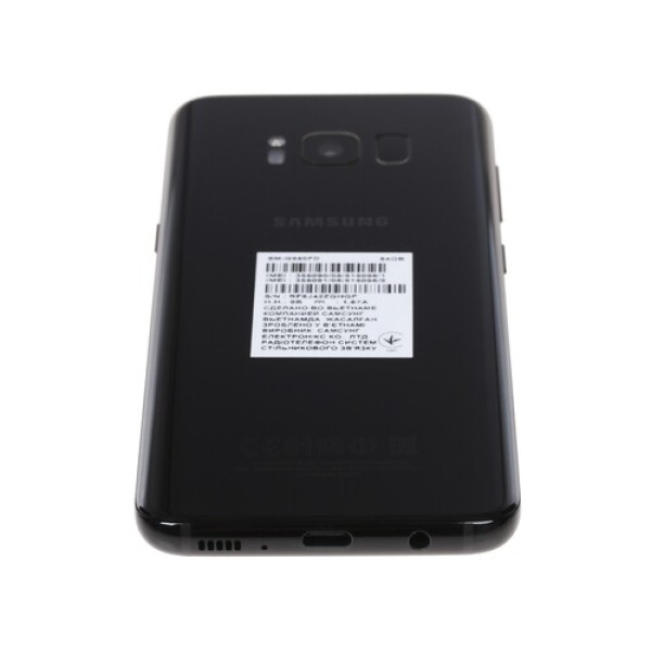 Смартфон Samsung Galaxy S8 5.8" 64Gb Black 8x2,3Ghz/4096Mb/2960x1440/sAMOLED/2SIM/LTE/Cam12/3000mAh/Android 7.0