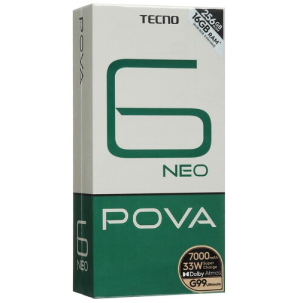 6.8" Смартфон Tecno POVA 6 Neo 256 ГБ зеленый