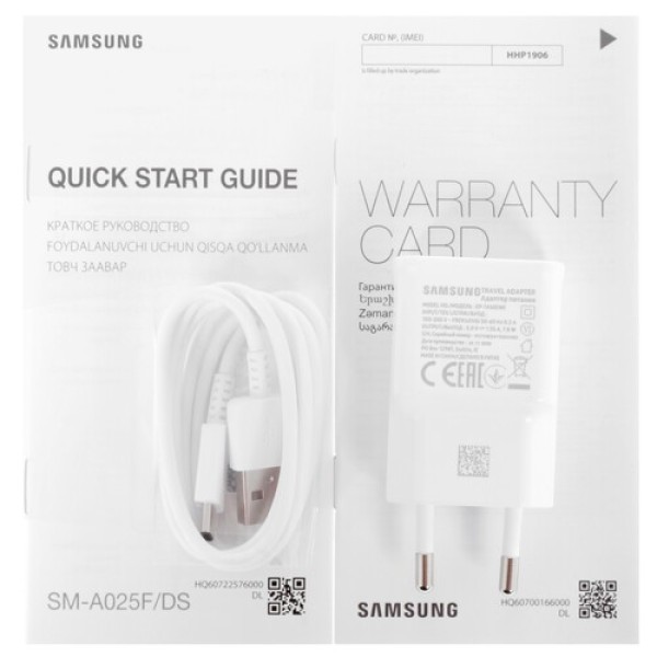 6.5" Смартфон Samsung Galaxy A02s 32 ГБ белый