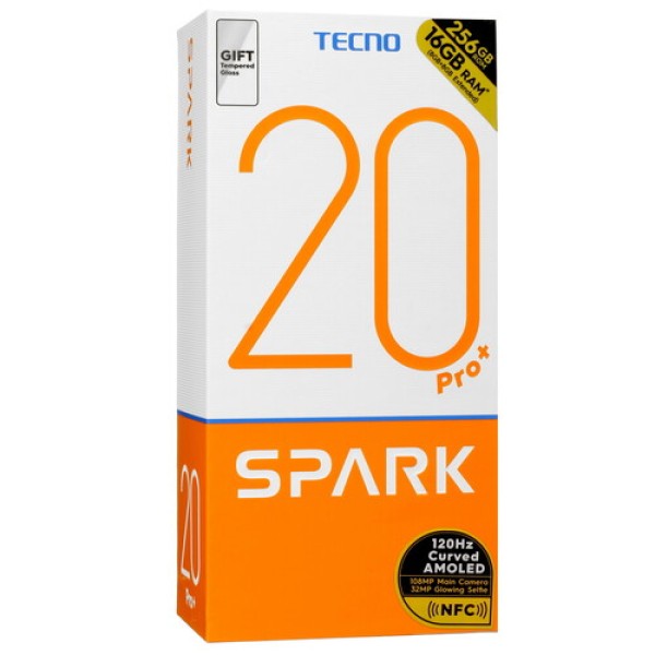 6.78" Смартфон Tecno SPARK 20 Pro+ 256 ГБ зеленый