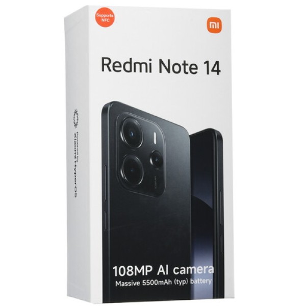 6.67" Смартфон Xiaomi Redmi Note 14 128 ГБ черный