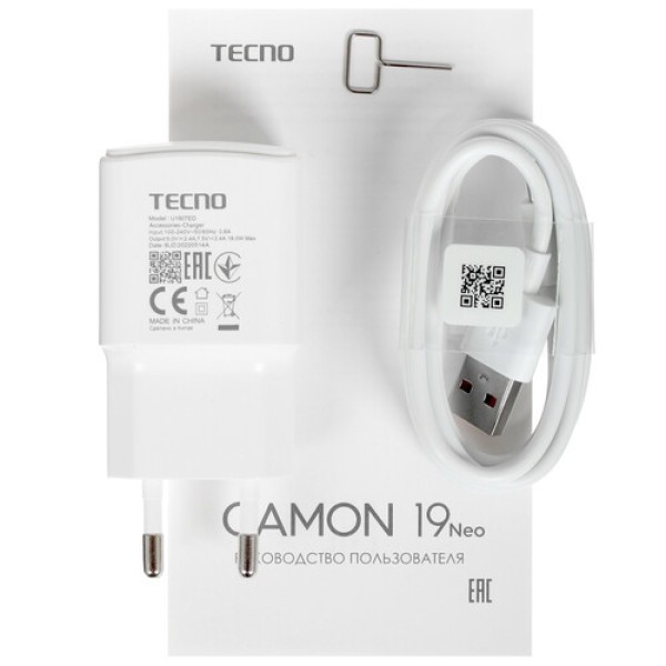Смартфон Tecno Camon 19 Neo 6/128Gb [6,78"/LTE/NFC/Cam48+2+2Mpx/5000mAh/Eco Black]