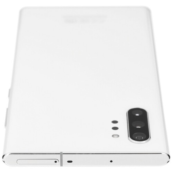 Смартфон Samsung Galaxy Note 10+ 6.8" 256Gb White Exynos9825(2x2.7Ghz+2x2.3Ghz+4x1.95Ghz)/12Gb/3040x1440/dAMOLED/2SIM/LTE/Cam16+12+12/4300mAh/An9
