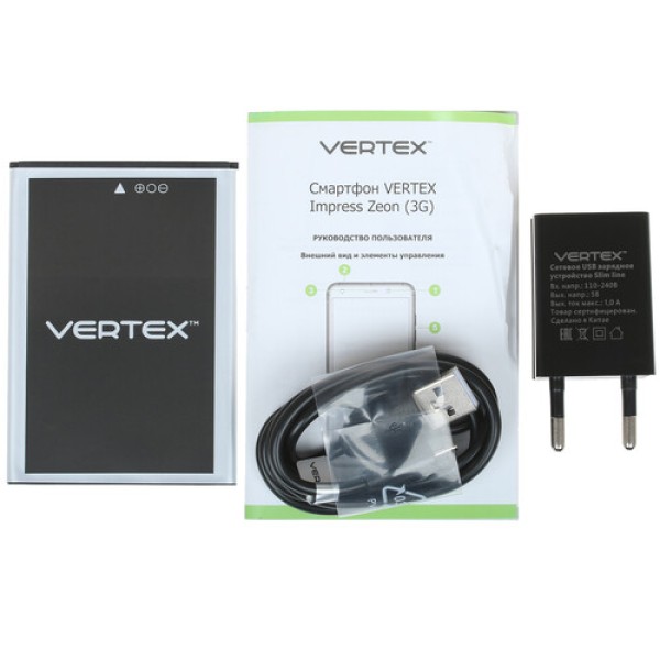 Смартфон Vertex Impress Zeon 5.5" 8Gb Gold 4x1,3Ghz/1024Mb/960x480/IPS/2SIM/3G/Cam8/2300mAh/Android GO