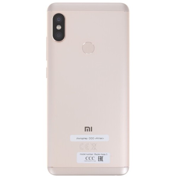 Смартфон Xiaomi Redmi Note 5 3/32Gb [5,99"/LTE/Cam12+5Mpx/4000mAh/Gold]
