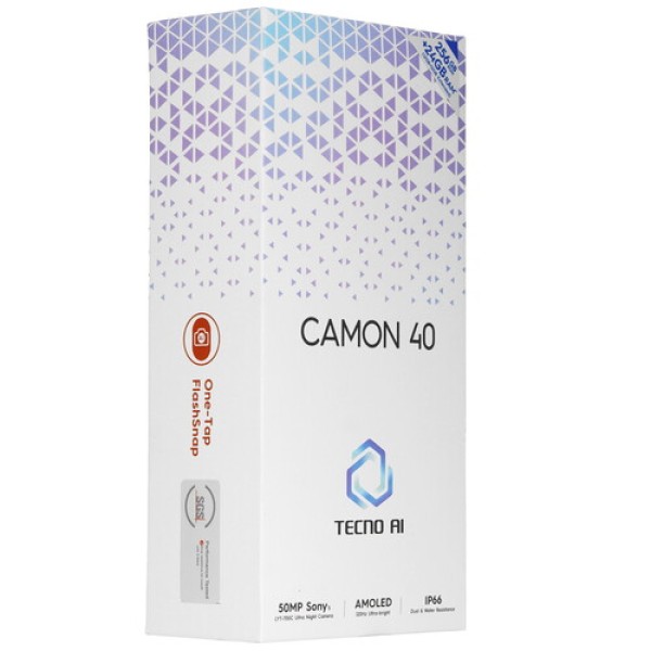 6.78" Смартфон Tecno CAMON 40 256 ГБ бирюзовый