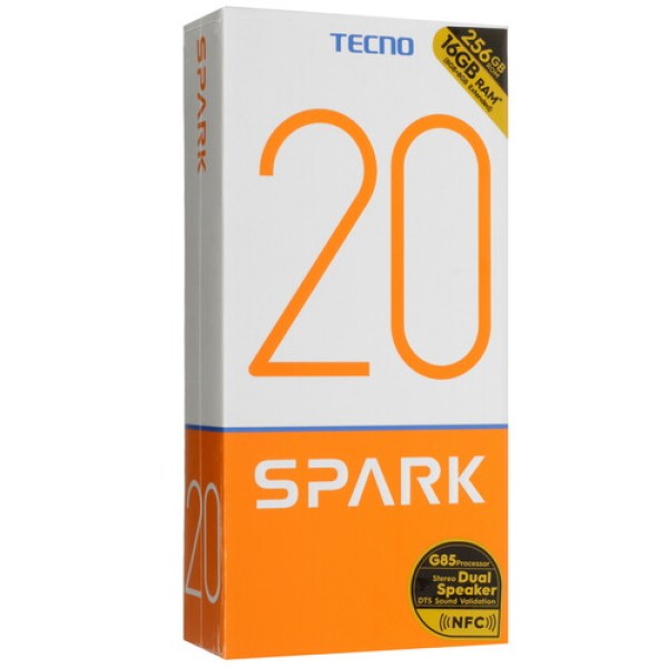 6.56" Смартфон Tecno SPARK 20 256 ГБ белый