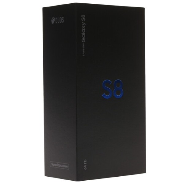 Смартфон Samsung Galaxy S8 5.8" 64Gb Black 8x2,3Ghz/4096Mb/2960x1440/sAMOLED/2SIM/LTE/Cam12/3000mAh/Android 7.0