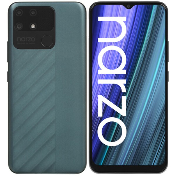 6.5" Смартфон realme narzo 50A 128 ГБ зеленый